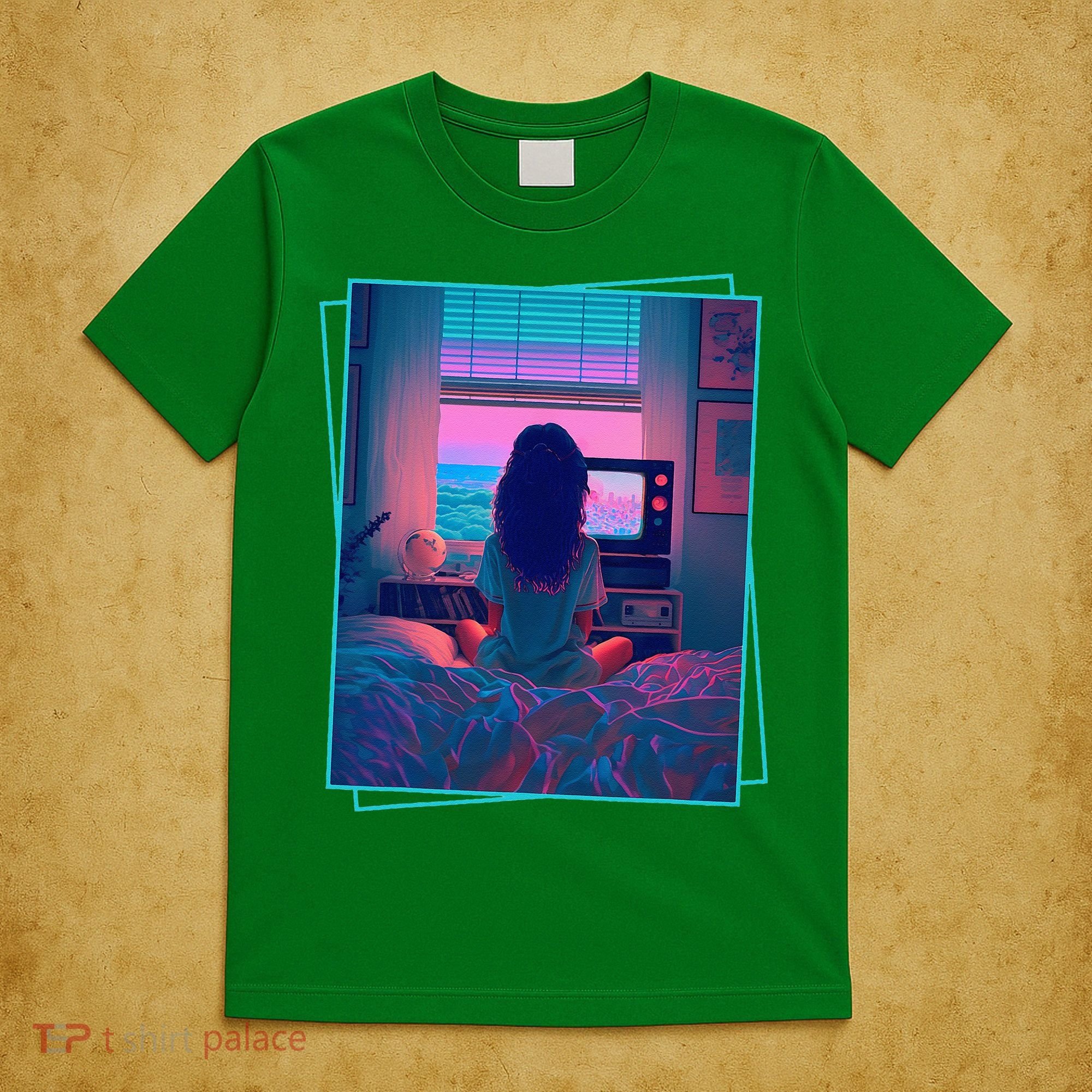 Dreamy Girl Vaporwave Anime Chill 90s Ethereal Alt Aesthetic T-Shirt