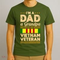 Dad Grandpa Vietnam Veteran Vintage T-Shirt thumb 3