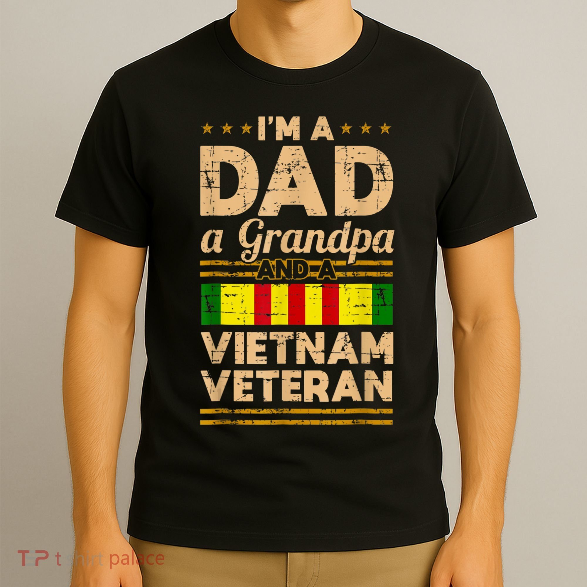 Dad Grandpa Vietnam Veteran Vintage T-Shirt