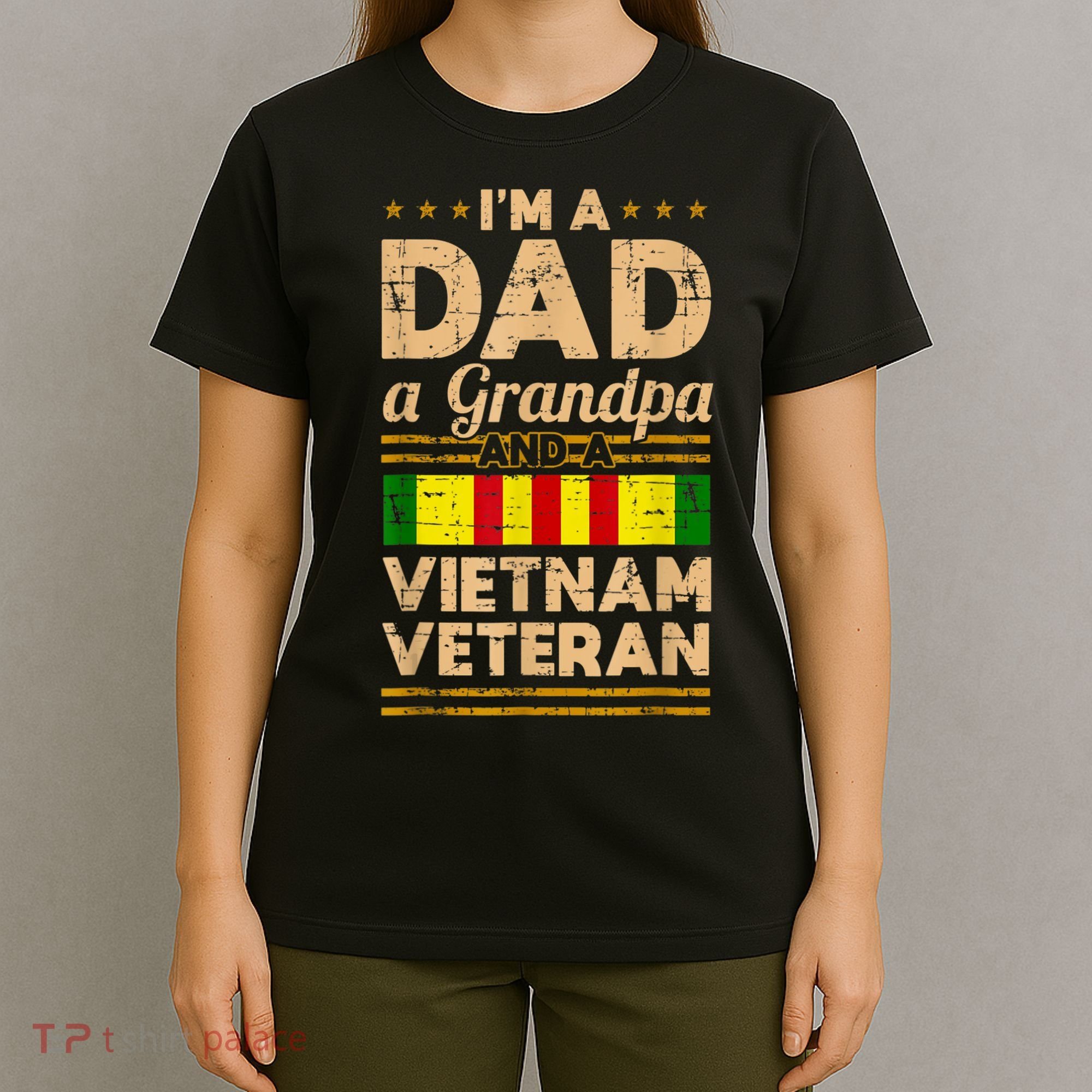 Dad Grandpa Vietnam Veteran Vintage T-Shirt