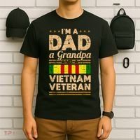 Dad Grandpa Vietnam Veteran Vintage T-Shirt thumb 6