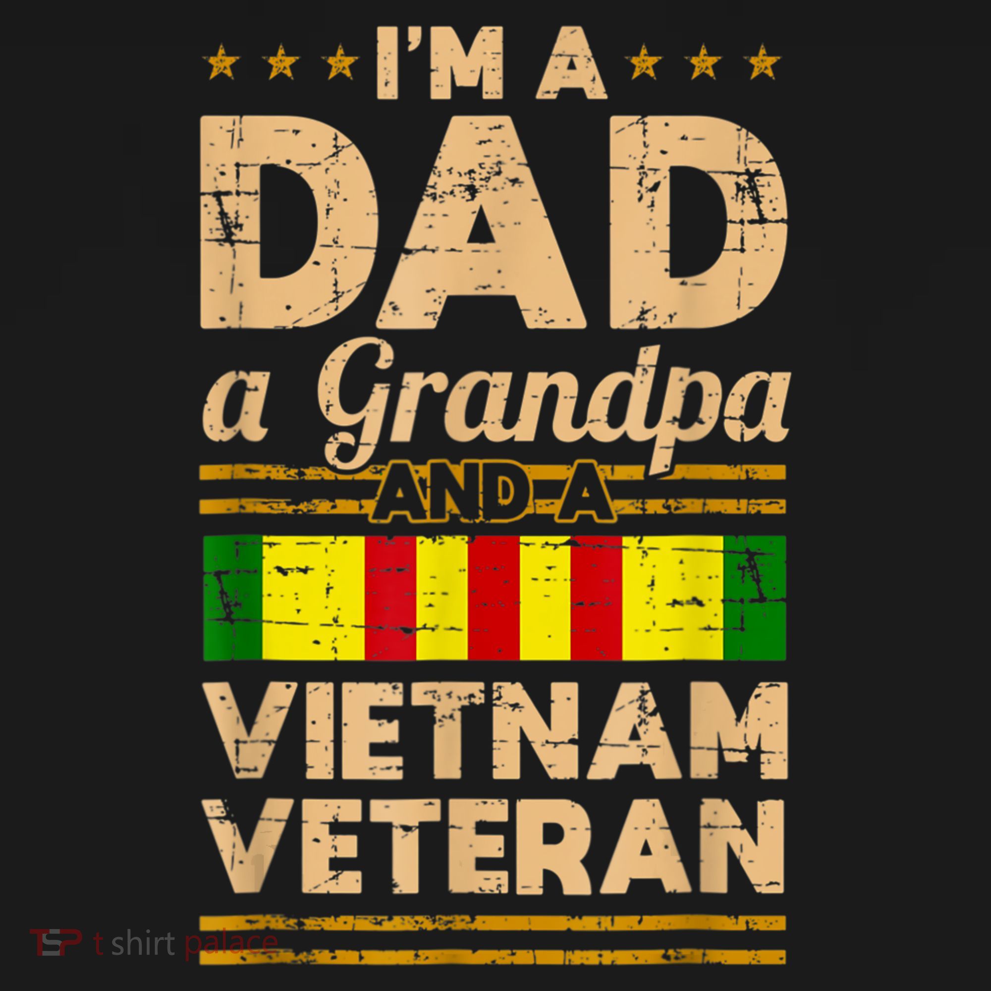 Dad Grandpa Vietnam Veteran Vintage T-Shirt