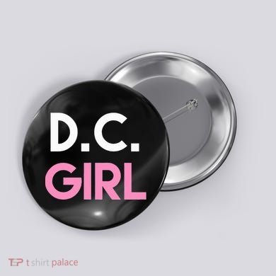 Dc Girl Washington Dc Button