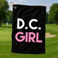 Dc Girl Washington Dc Golf Towel thumb 1
