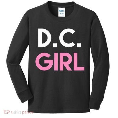 Dc Girl Washington Dc Kids Long Sleeve Shirt
