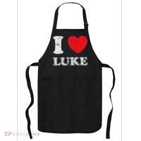 Distressed Grunge Worn Out Style I Love Luke Apron thumb 0