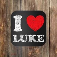 Distressed Grunge Worn Out Style I Love Luke Coaster thumb 0
