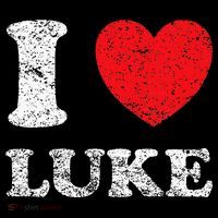 Distressed Grunge Worn Out Style I Love Luke Women's Hoodie thumb 2