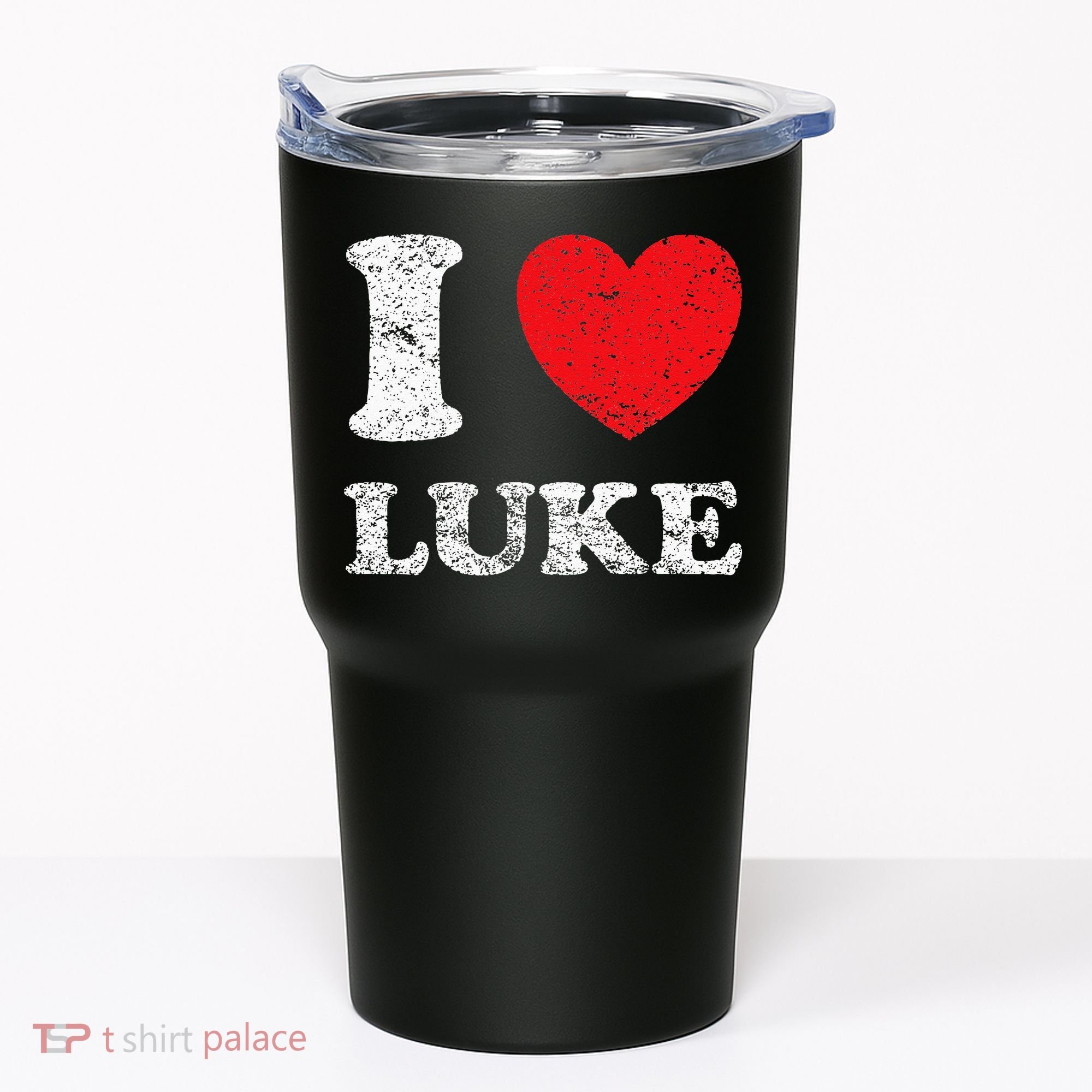 Distressed Grunge Worn Out Style I Love Luke Tumbler