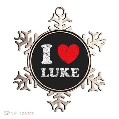 Distressed Grunge Worn Out Style I Love Luke Ornament