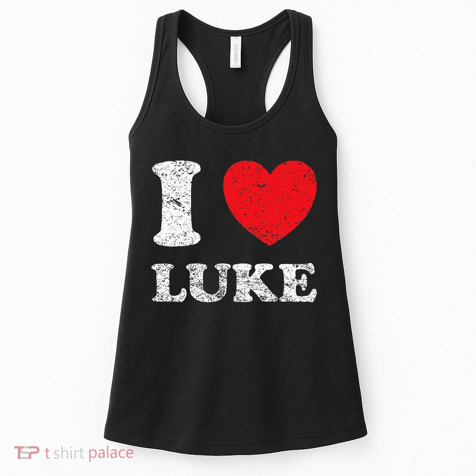 Distressed Grunge Worn Out Style I Love Luke Women's Tank Top