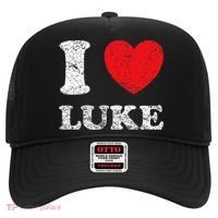 Distressed Grunge Worn Out Style I Love Luke Hat thumb 0