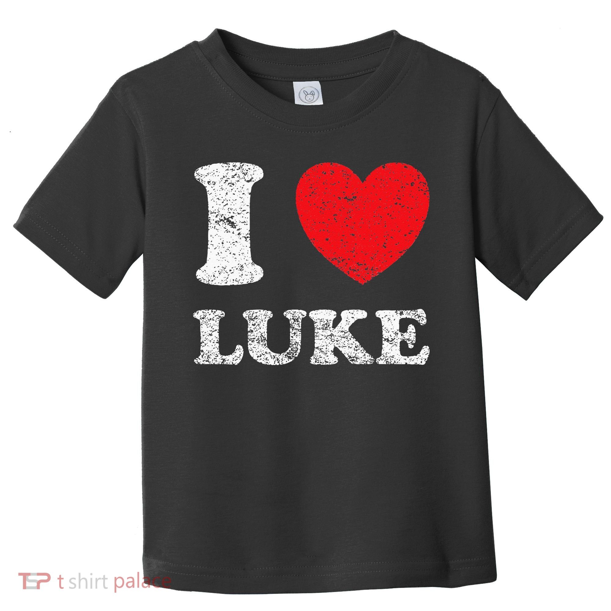 Distressed Grunge Worn Out Style I Love Luke Toddler T-Shirt