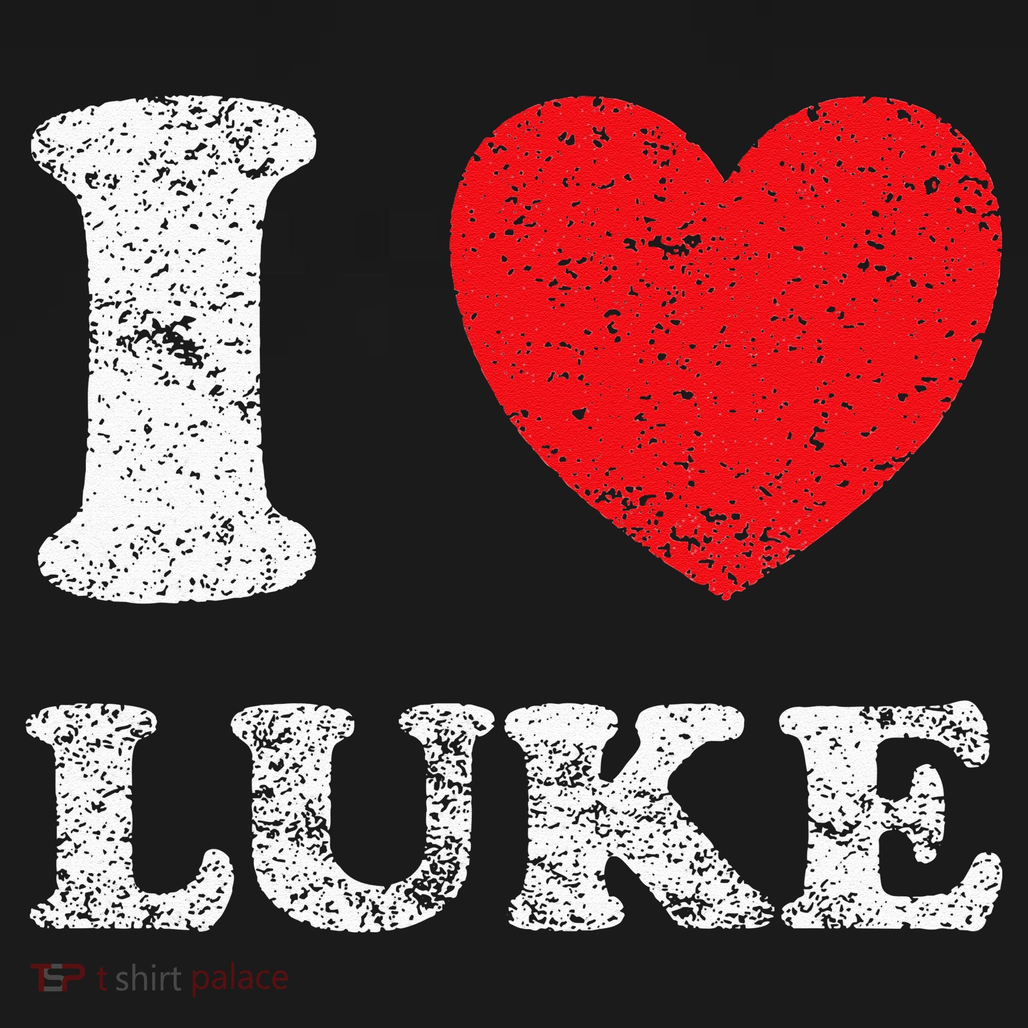 Distressed Grunge Worn Out Style I Love Luke Visor