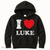 Distressed Grunge Worn Out Style I Love Luke Kids Hoodie thumb 0