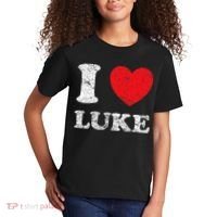Distressed Grunge Worn Out Style I Love Luke Kids T-Shirt thumb 2