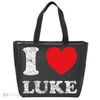 Distressed Grunge Worn Out Style I Love Luke Tote Bag thumb 0