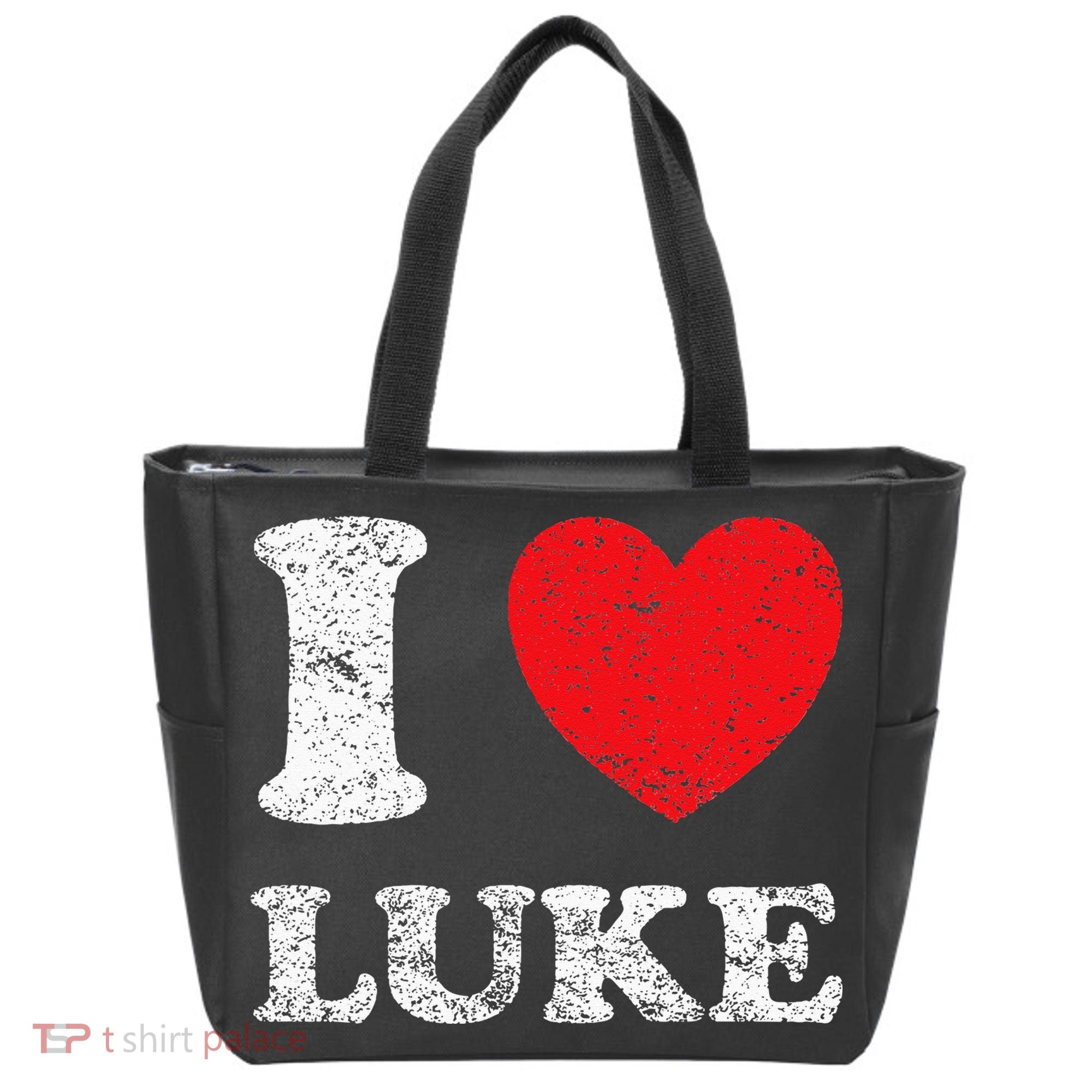 Distressed Grunge Worn Out Style I Love Luke Tote Bag