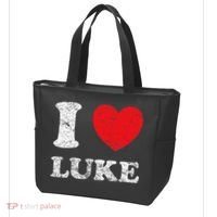 Distressed Grunge Worn Out Style I Love Luke Tote Bag thumb 3