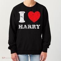 Distressed Grunge Worn Out Style I Love Harry Women's Sweatshirt thumb 0