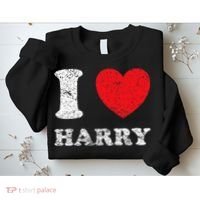 Distressed Grunge Worn Out Style I Love Harry Sweatshirt thumb 2