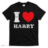 Distressed Grunge Worn Out Style I Love Harry T-Shirt thumb 0