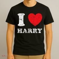 Distressed Grunge Worn Out Style I Love Harry T-Shirt thumb 3