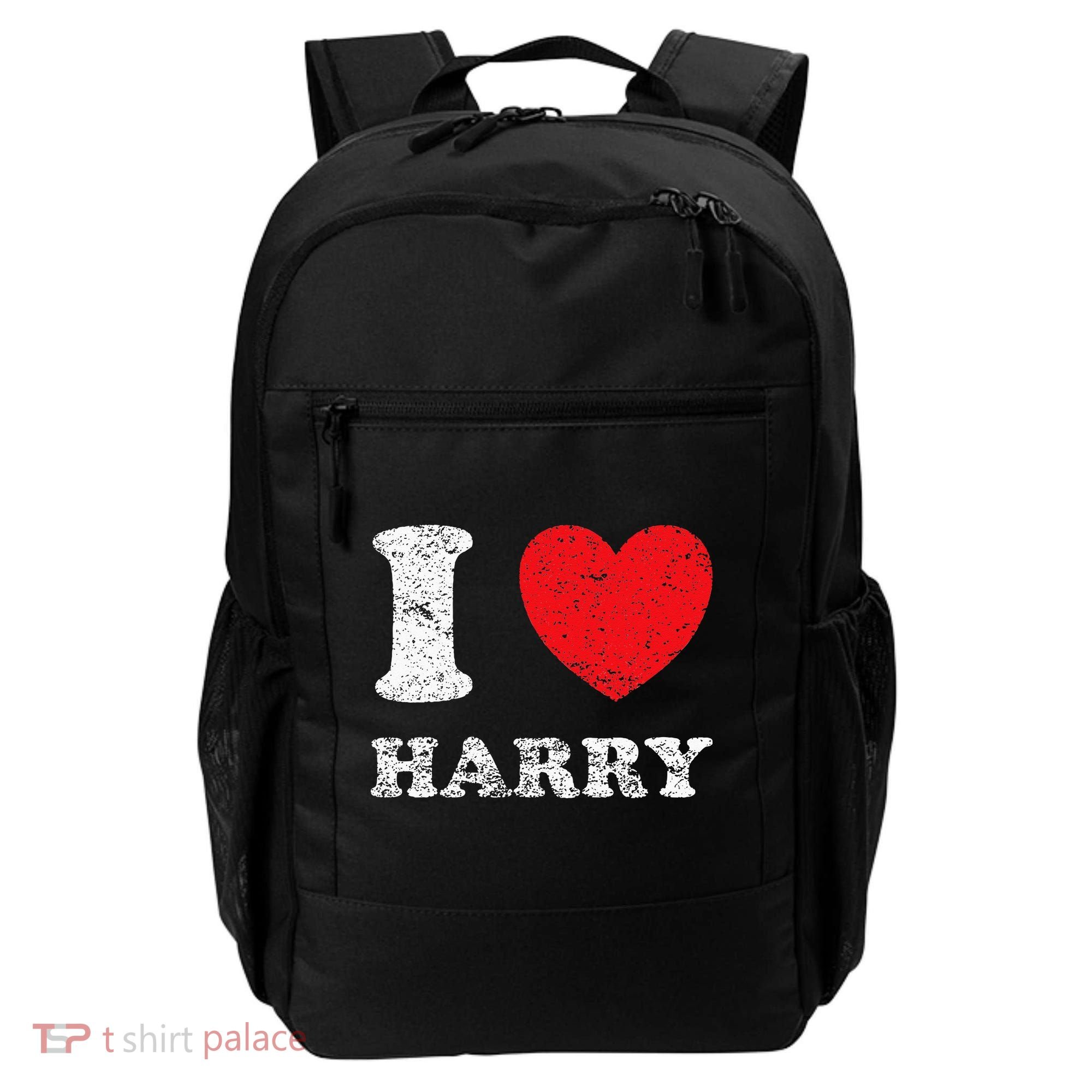 Distressed Grunge Worn Out Style I Love Harry Backpack