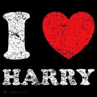 Distressed Grunge Worn Out Style I Love Harry Women's Hoodie thumb 2