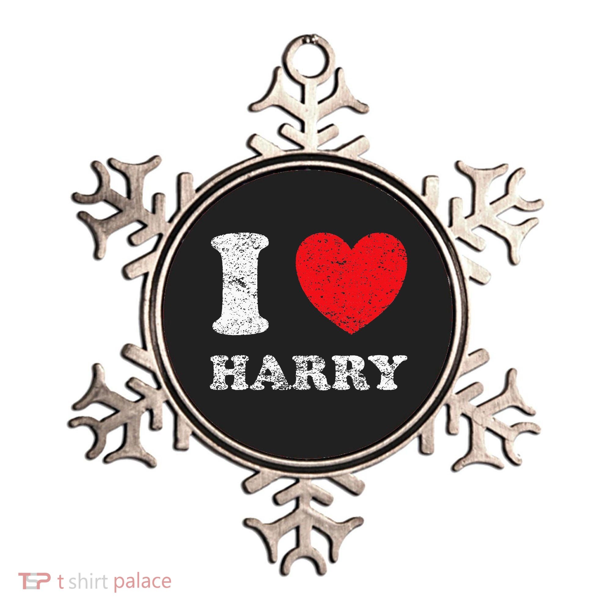 Distressed Grunge Worn Out Style I Love Harry Ornament