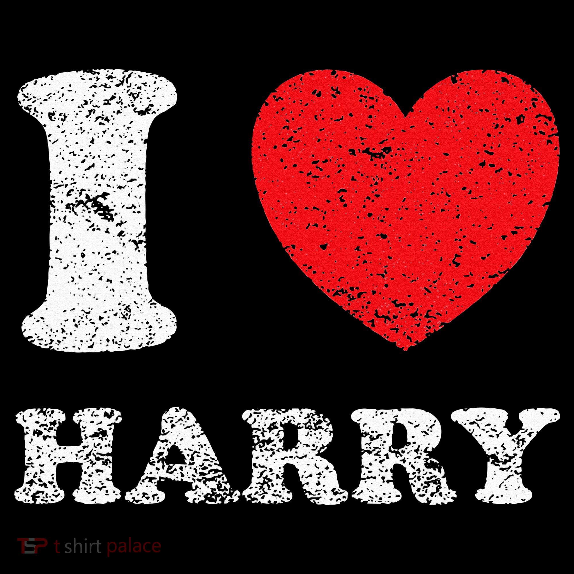 Distressed Grunge Worn Out Style I Love Harry Women's Tank Top