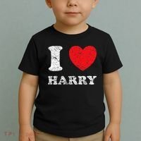 Distressed Grunge Worn Out Style I Love Harry Toddler T-Shirt thumb 2