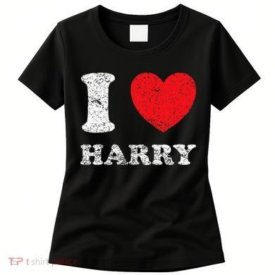 Distressed Grunge Worn Out Style I Love Harry Women's T-Shirt