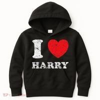 Distressed Grunge Worn Out Style I Love Harry Kids Hoodie thumb 0