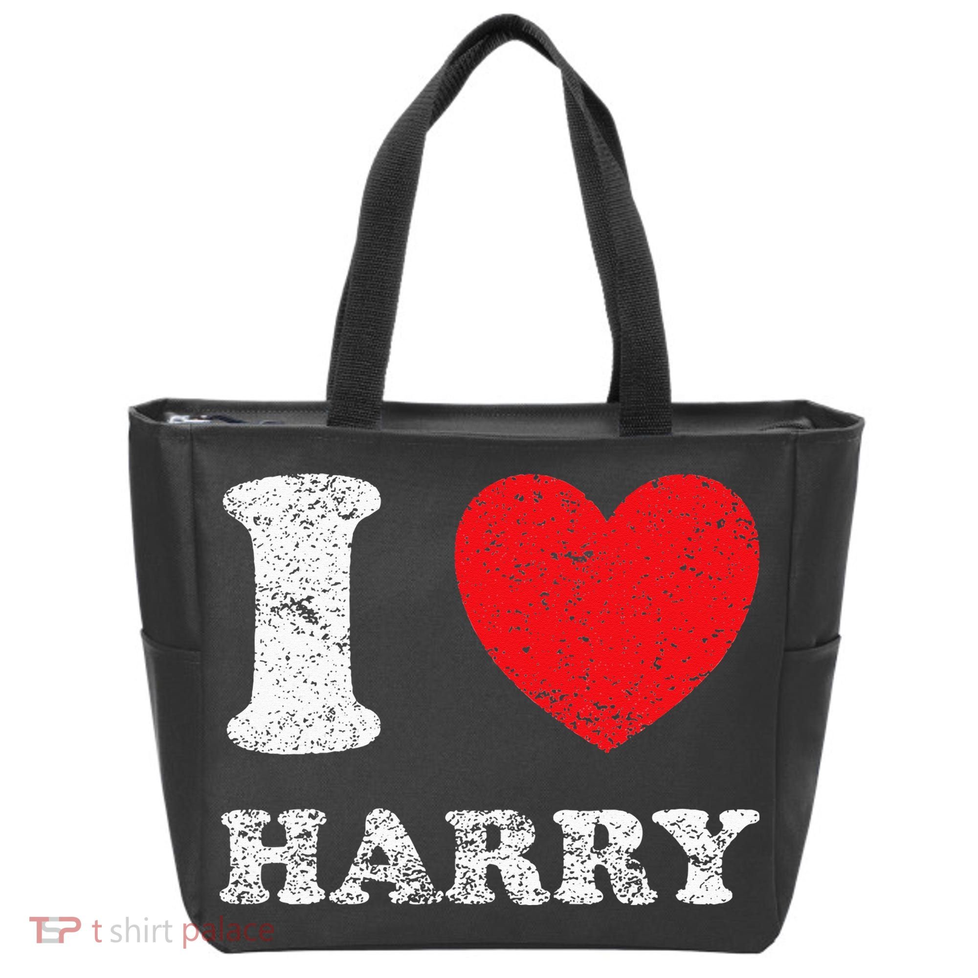Distressed Grunge Worn Out Style I Love Harry Tote Bag