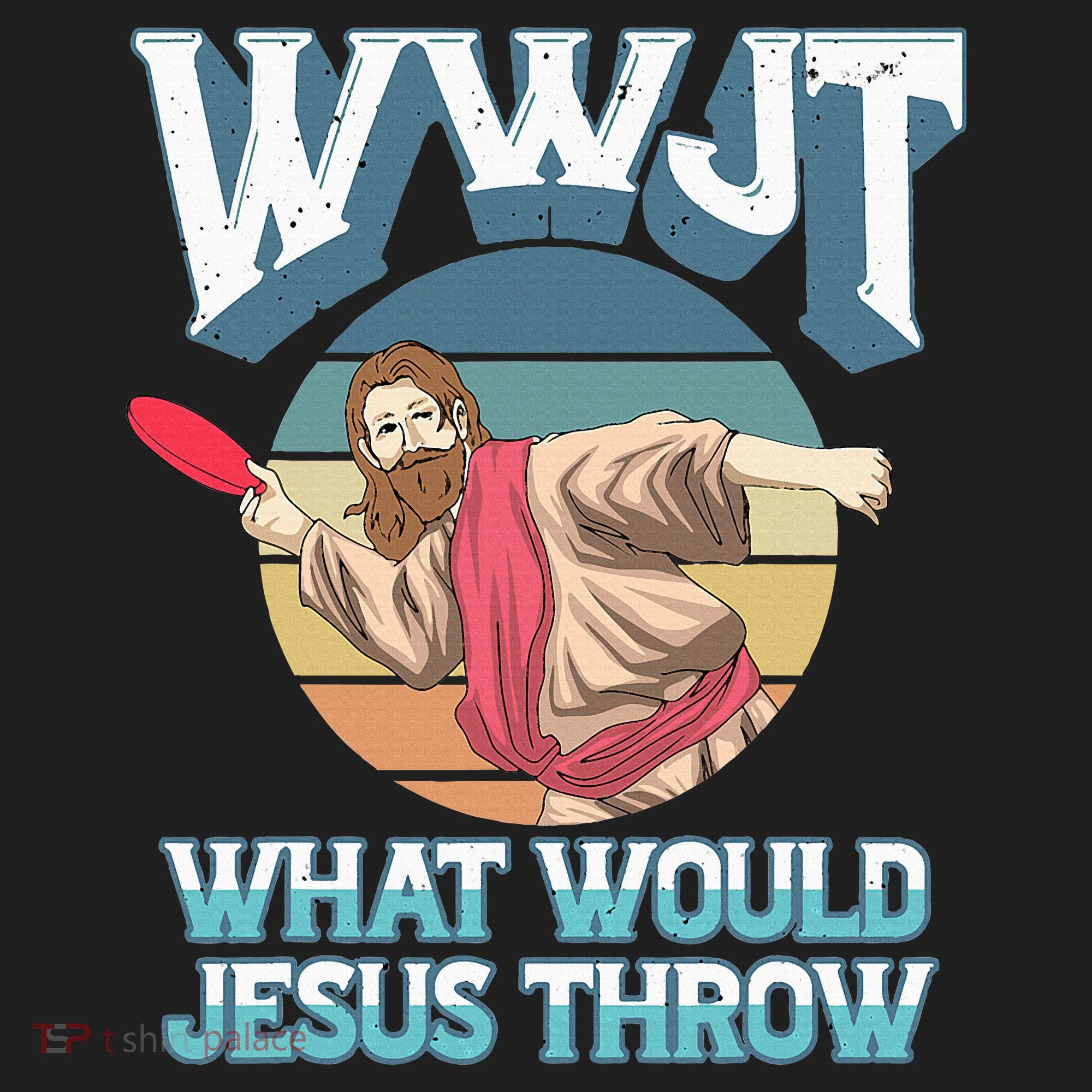 Disc Golf Wwjt What Would Jesus Throw Frisbee Golf Christian Women's Sweatshirt