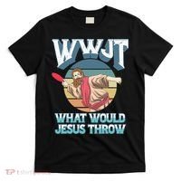 Disc Golf Wwjt What Would Jesus Throw Frisbee Golf Christian T-Shirt thumb 0