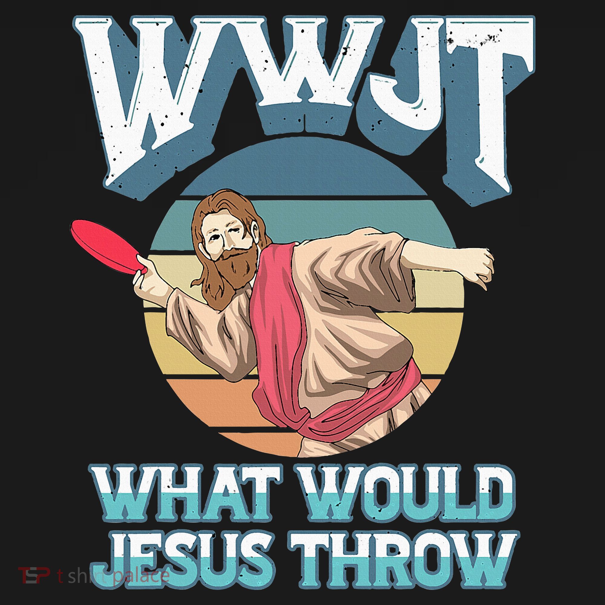 Disc Golf Wwjt What Would Jesus Throw Frisbee Golf Christian Women's Tank Top