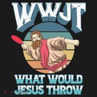 Disc Golf Wwjt What Would Jesus Throw Frisbee Golf Christian Kids Sweatshirt thumb 2