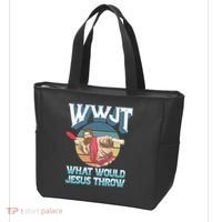 Disc Golf Wwjt What Would Jesus Throw Frisbee Golf Christian Tote Bag thumb 3