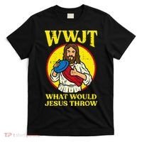 Disc Golf Wwjt What Would Jesus Throw Frisbee T-Shirt thumb 0