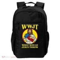 Disc Golf Wwjt What Would Jesus Throw Frisbee Backpack thumb 0