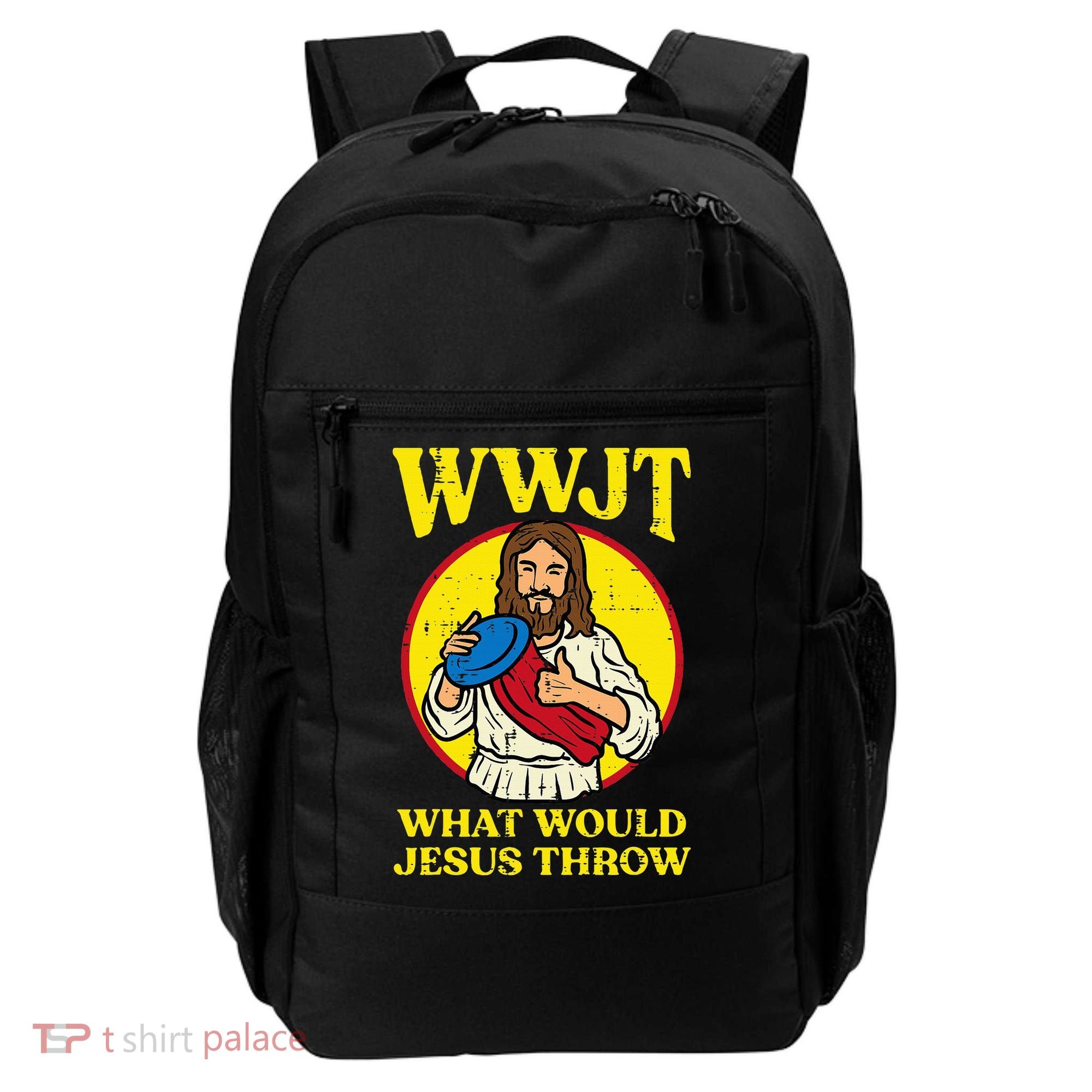 Disc Golf Wwjt What Would Jesus Throw Frisbee Backpack