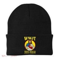 Disc Golf Wwjt What Would Jesus Throw Frisbee Beanie thumb 0