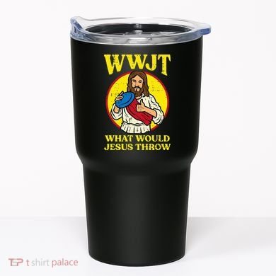 Disc Golf Wwjt What Would Jesus Throw Frisbee Tumbler