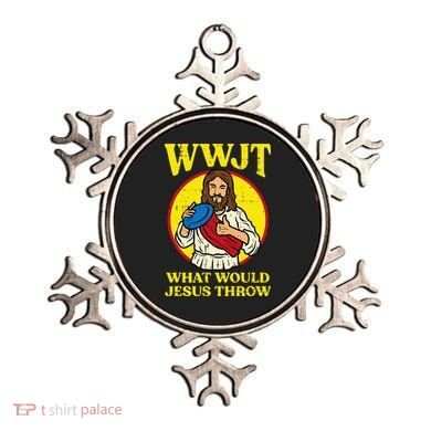 Disc Golf Wwjt What Would Jesus Throw Frisbee Ornament