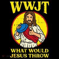 Disc Golf Wwjt What Would Jesus Throw Frisbee Baby Bodysuit thumb 2