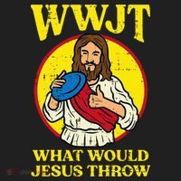 Disc Golf Wwjt What Would Jesus Throw Frisbee Hat thumb 2