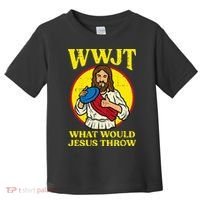 Disc Golf Wwjt What Would Jesus Throw Frisbee Toddler T-Shirt thumb 0