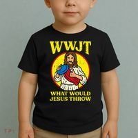 Disc Golf Wwjt What Would Jesus Throw Frisbee Toddler T-Shirt thumb 2